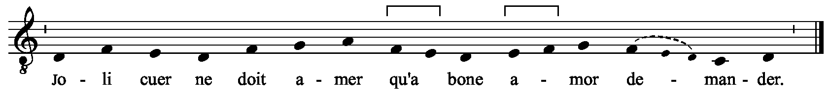Refrain musical notation